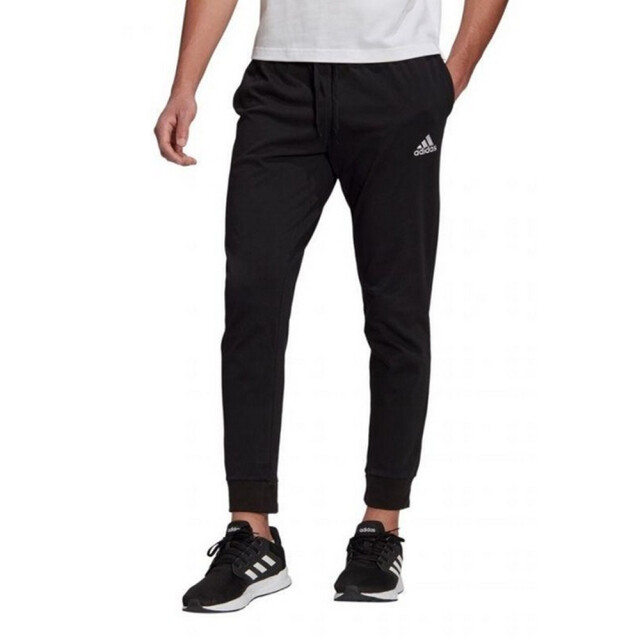 Adidas Heren essentials single jersey open hem joggingbroek UTPP2251_black large