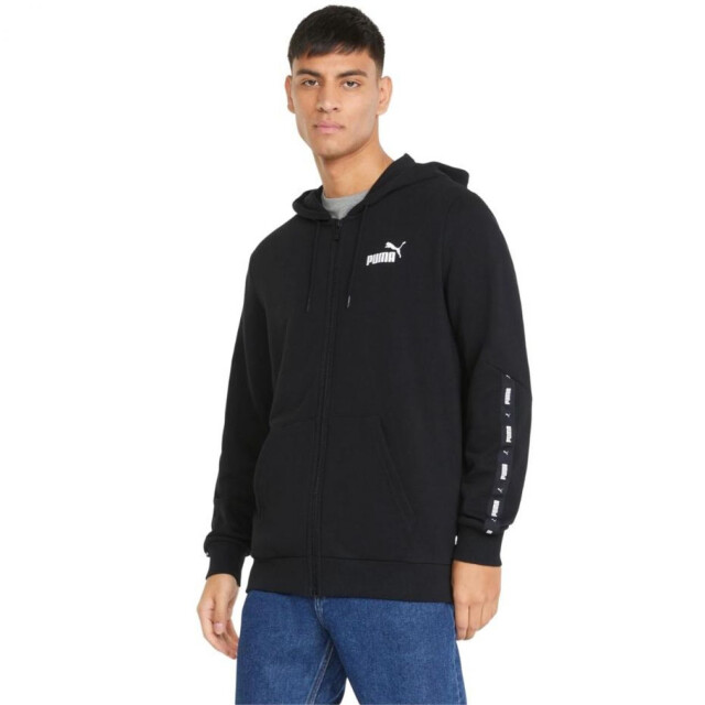 Puma Heren essential tape full zip hoodie UTPP2142_black large