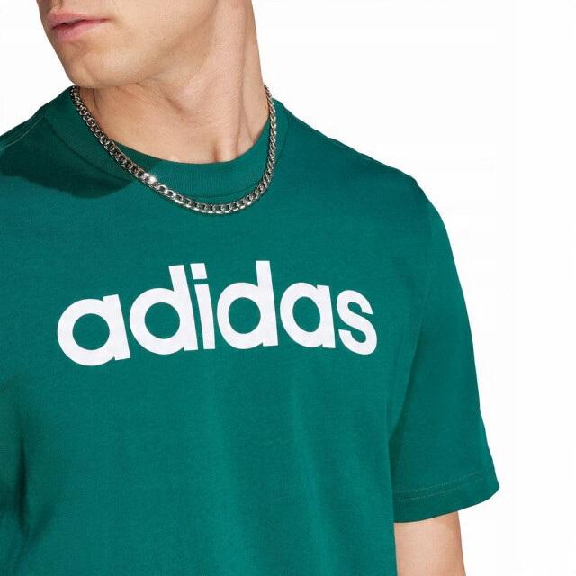 Adidas Heren lin sj t-shirt met korte mouwen UTPP5384_green large
