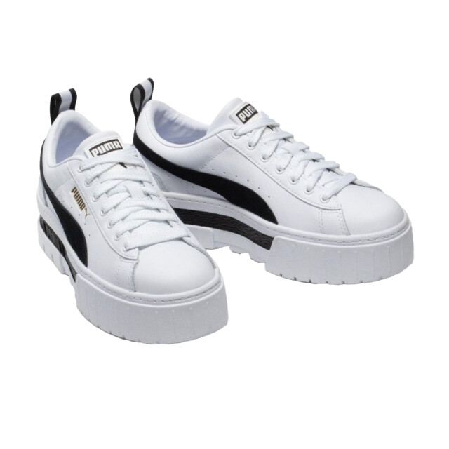 Puma Dames mayze leren trainers UTPP6538_white large