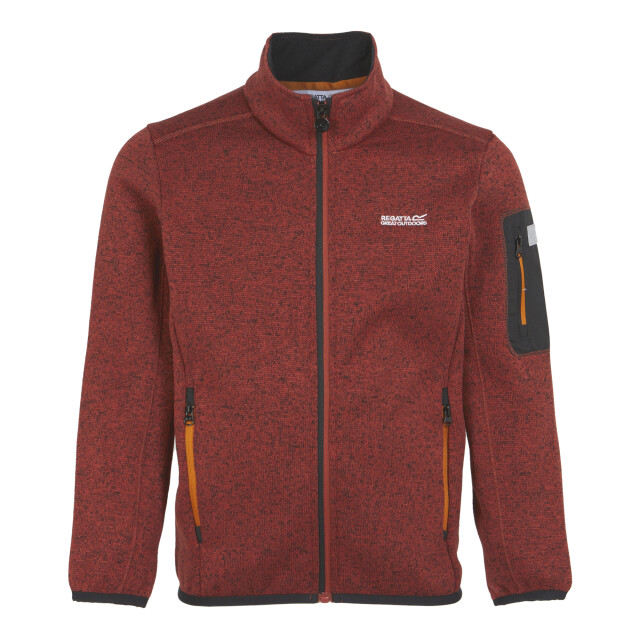 Regatta Kinder/kinder newhill fleece jas UTRG8902_redochreblack large Regatta Kinder/kinder newhill fleece jas UTRG8902_redochreblack large