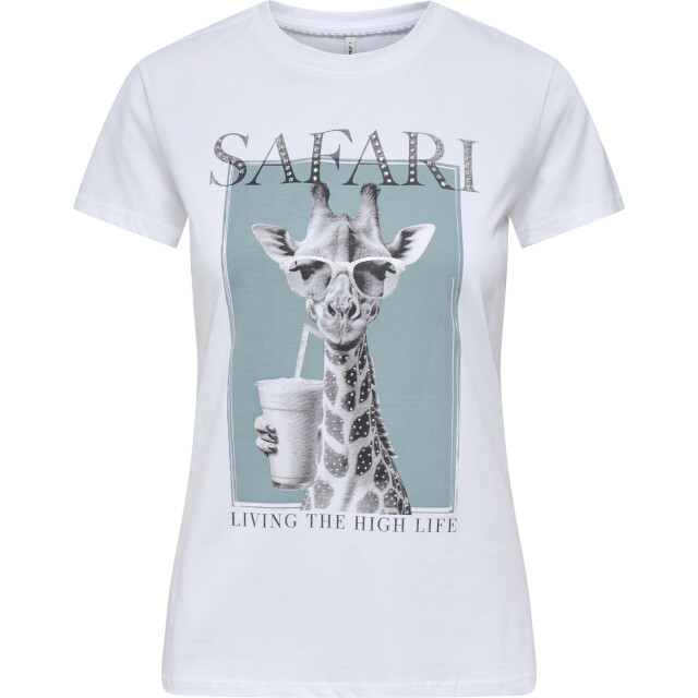 Only Onlvibe life s/s glasses top box jrs bright white/ 15291975-190858014 large