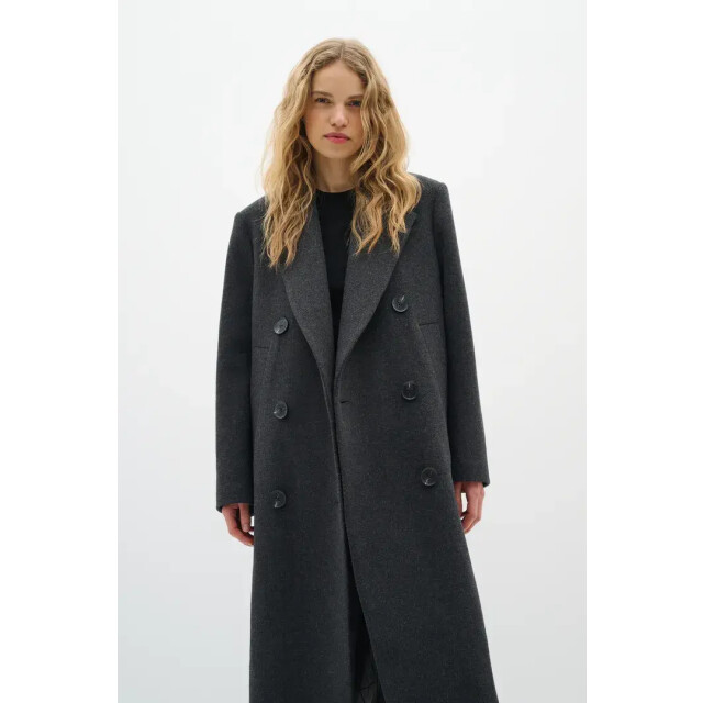 InWear Iw yunah long coat IW Yunah Long Coat/300596 Dark Grey Melange large
