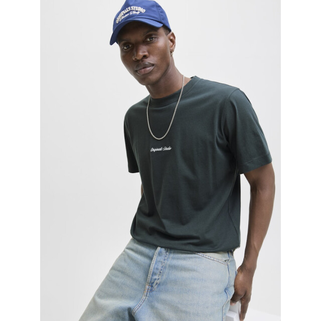 Jack & Jones jornorrebro emb tee ss crew neck no 12282892 forest river 05011.369.0253 large