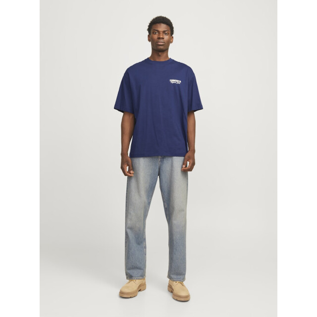 Jack & Jones jorroxbury type tee ss crew neck 12265826 ocean cavern 05011.240.0124 large