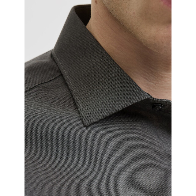 Jack & Jones jprblaparker shirt l/s noos 12227385 dark grey melange 05631.970.0060 large