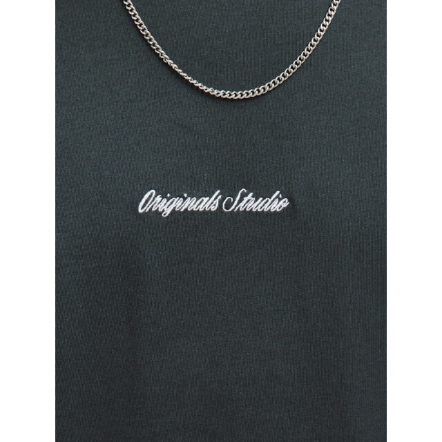 Jack & Jones jornorrebro emb tee ss crew neck no 12282892 forest river 05011.369.0253 large