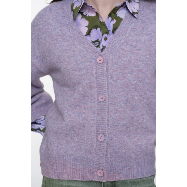 Geisha Cardigan v-neck 34 sleeves lila 4249.51.0015 large