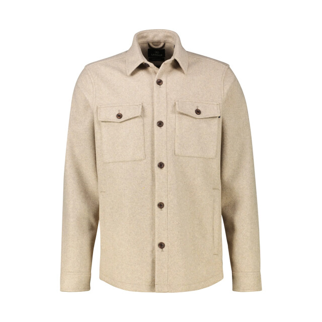 Lerros Heren overshirt 25812801 108 foam white Lerros Overshirt 25812801 108FoamWhite large