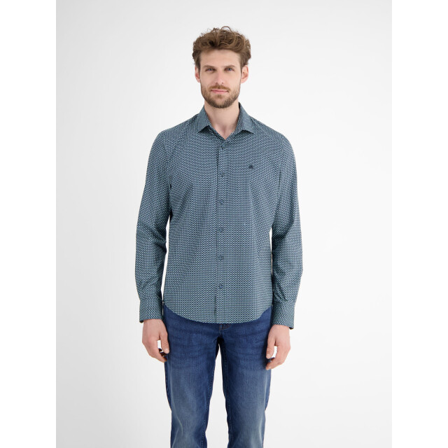 Lerros Heren overhemd 25813521 429 fjord blue Lerros overhemd 25813521 429FjordBlue large