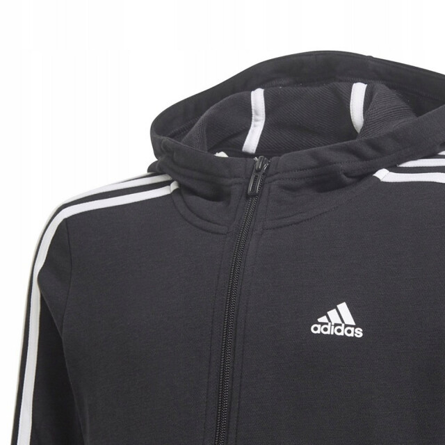 Adidas Meisjes essentials full zip hoodie UTPP538_black large Adidas Meisjes essentials full zip hoodie UTPP538_black large