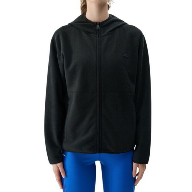 4F Dames wmm00tflef315 fleece full zip hoodie UTPP5468_black large
