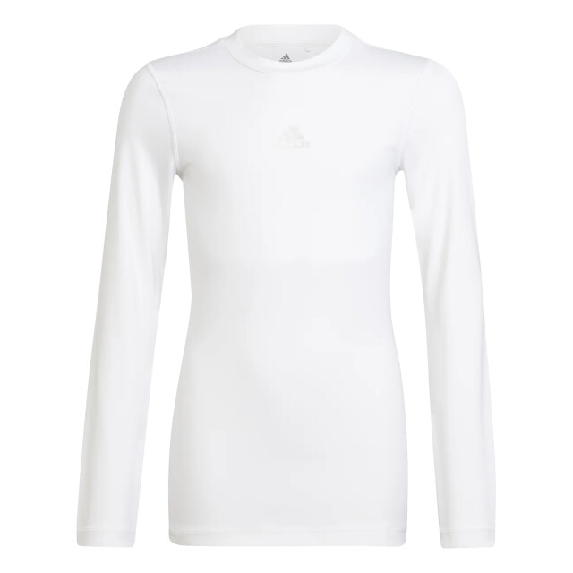 Adidas Kinder/kids techfit compressie t-shirt met lange mouwen UTPP2050_white large Adidas Kinder/kids techfit compressie t-shirt met lange mouwen UTPP2050_white large