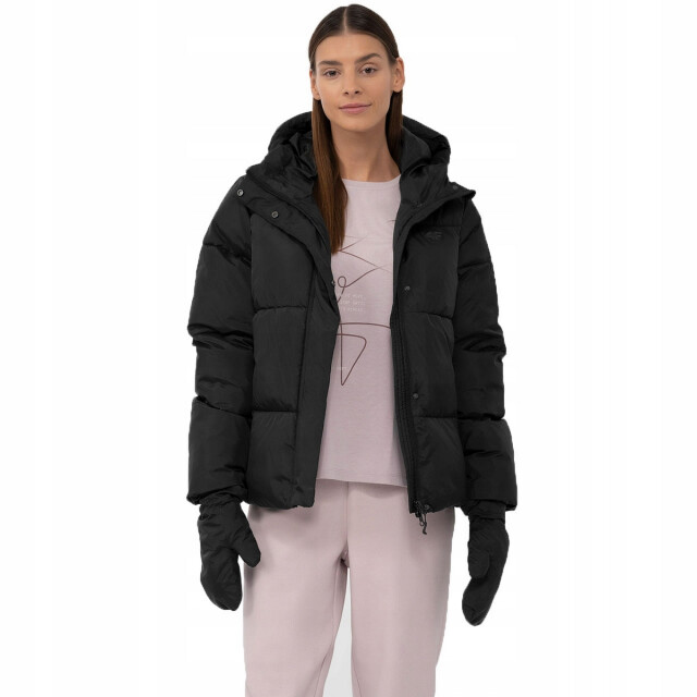 4F Dames f234 synthetisch dons oversized gewatteerd jasje UTPP6233_black large