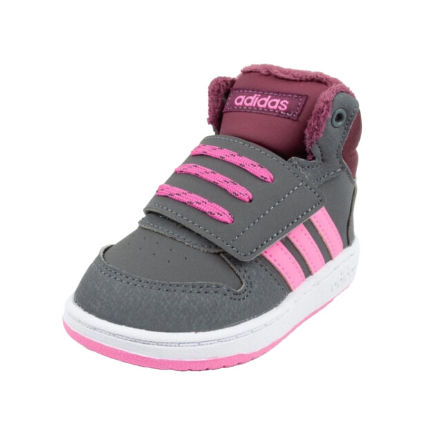 Adidas Kinderen/kinderen hoops leren sportschoenen UTPP2356_grey large