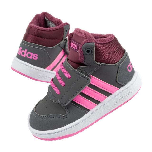 Adidas Kinderen/kinderen hoops leren sportschoenen UTPP2356_grey large