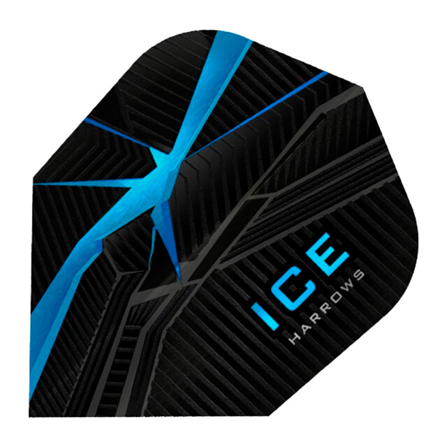 Harrows Ice contrast detail dart flights (set van 3) UTPP4711_blueblack large