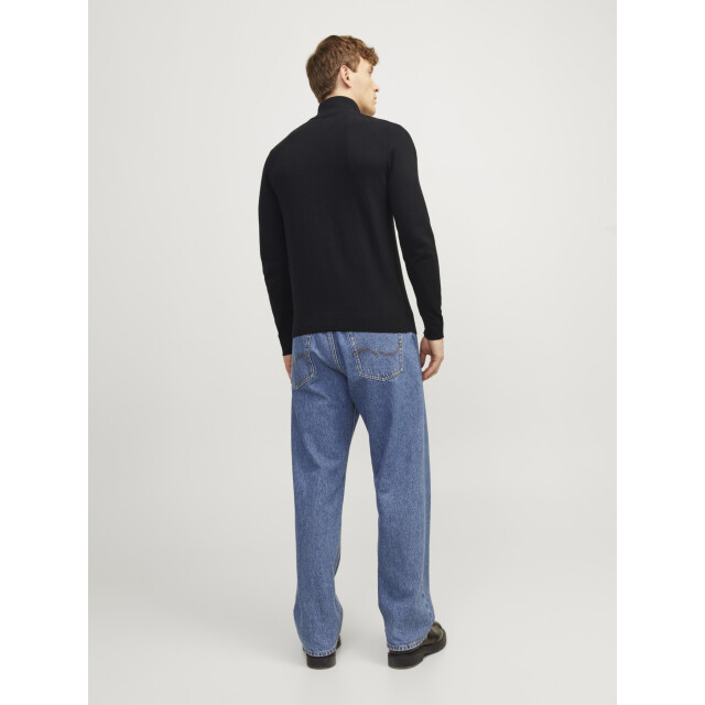 Jack & Jones Emil knit half zip 12263819-BLK-XL large