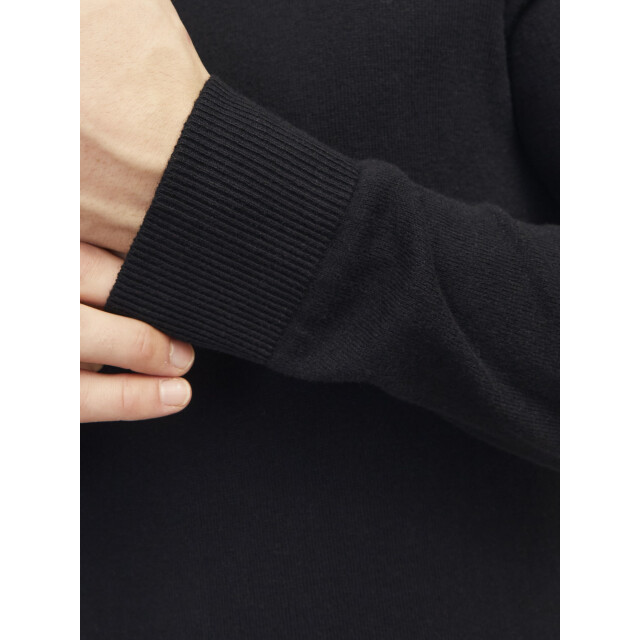 Jack & Jones Emil knit half zip 12263819-BLK-XL large