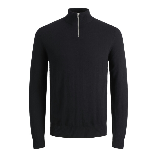 Jack & Jones Emil knit half zip 12263819-BLK-XL large