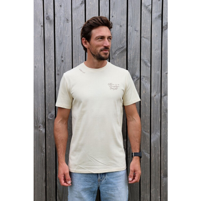Kultivate Ts guestlist 297 bone white t-shirt fancy -  kultiv 297 Bone White/TS GUESTLIST large