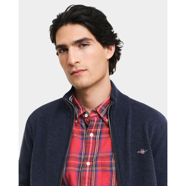 Gant Vest superfine lambswool zip cardi 87214/480 199069 large