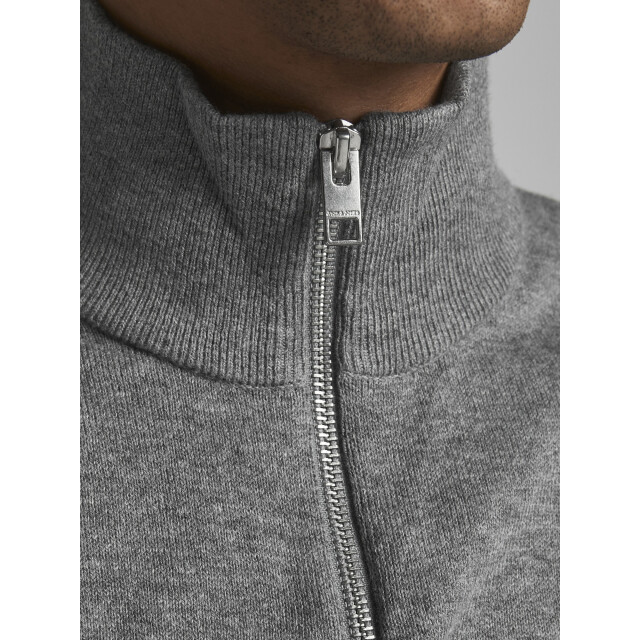 Jack & Jones Emil knit half zip 12263819-GRY-XXL large