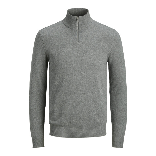 Jack & Jones Emil knit half zip 12263819-GRY-XXL large