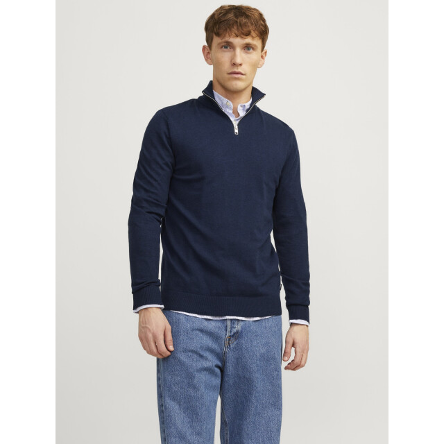 Jack & Jones Emil knit half zip 12263819-NVY-M large