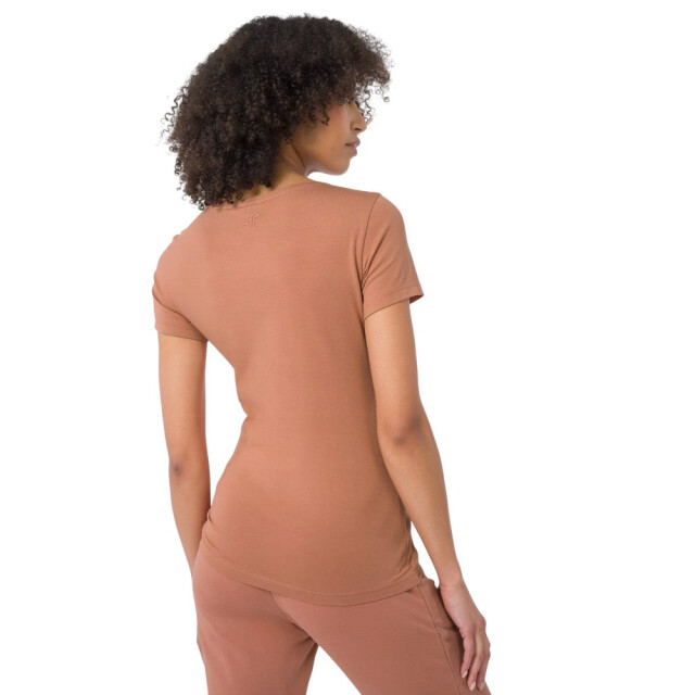 4F Dames h4z22 tekst regular t-shirt UTPP1739_orange large