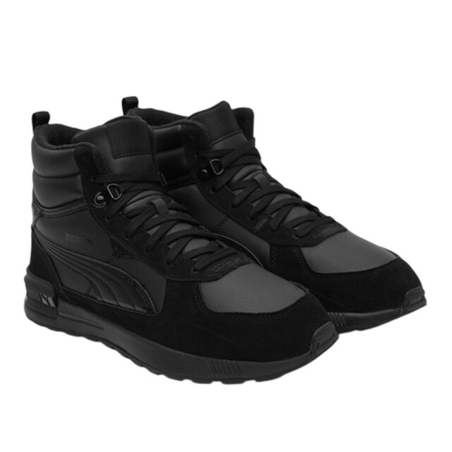 Puma Heren graviton enkellaarsjes UTPP3549_black large