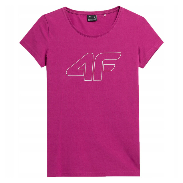 4F Dames bedrukt normaal t-shirt UTPP1613_pink large