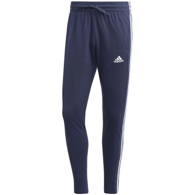 Adidas Heren essentials single jersey 3 strepen open hem tapered joggingbroek UTPP3572_navyblue large