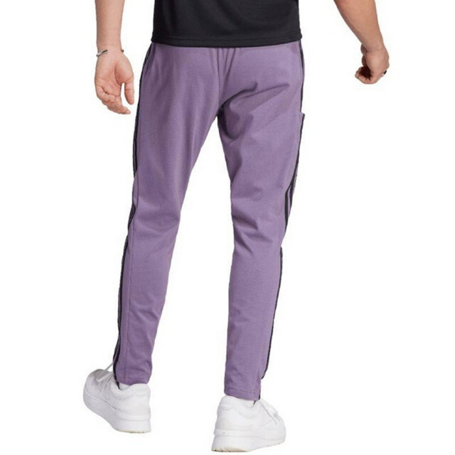 Adidas Heren essentials single jersey 3 strepen open hem tapered joggingbroek UTPP3589_violet large
