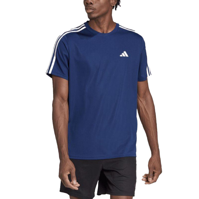 Adidas Heren train essentials 3 strepen training t-shirt UTPP2749_navyblue large