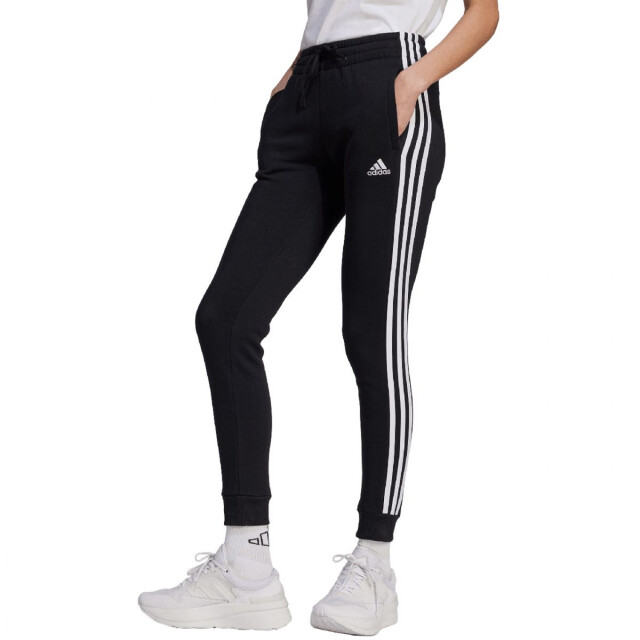 Adidas Dames essentials fleece triple stripe joggingbroek UTPP3316_black large Adidas Dames essentials fleece triple stripe joggingbroek UTPP3316_black large