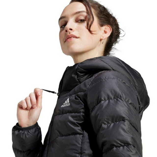 Adidas Dames essentials donzen lichtgewicht capuchonjack UTPP3602_black large