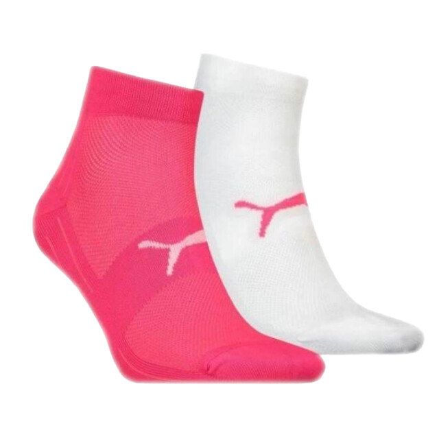 Puma Dames embleem enkelsokken (set van 2) UTPP3667_whitepink large