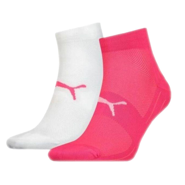 Puma Dames embleem enkelsokken (set van 2) UTPP3667_whitepink large