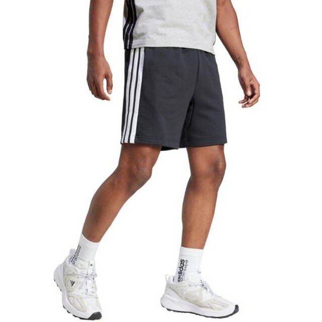 Adidas Heren essential french terry 3 streep shorts UTPP4255_black large Adidas Heren essential french terry 3 streep shorts UTPP4255_black large
