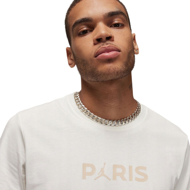 Nike Heren paris saint germain fc logo t-shirt UTPP4908_beige large