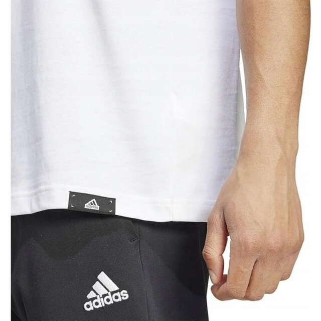 Adidas Heren tech lineair t-shirt UTPP5386_white large