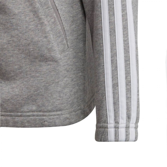 Adidas Kinder/kids essentials gestreepte hoodie met volledige rits UTPP5134_grey large Adidas Kinder/kids essentials gestreepte hoodie met volledige rits UTPP5134_grey large