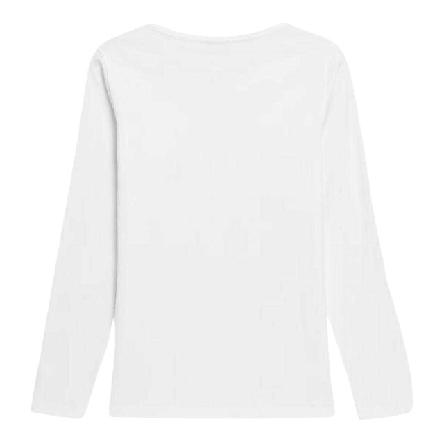 4F Dames effen slim t-shirt met lange mouwen UTPP5652_white large 4F Dames effen slim t-shirt met lange mouwen UTPP5652_white large