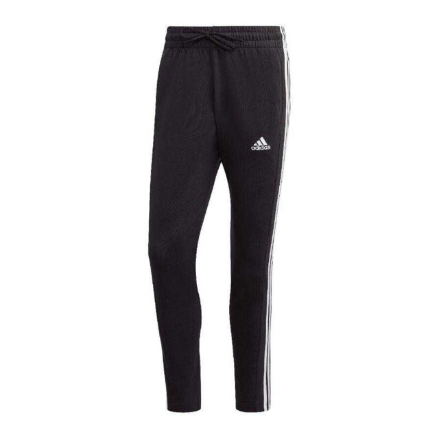 Adidas Heren essentials single jersey 3 strepen open hem tapered joggingbroek UTPP5522_black large