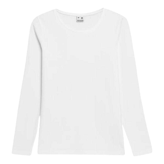 4F Dames effen slim t-shirt met lange mouwen UTPP5652_white large 4F Dames effen slim t-shirt met lange mouwen UTPP5652_white large