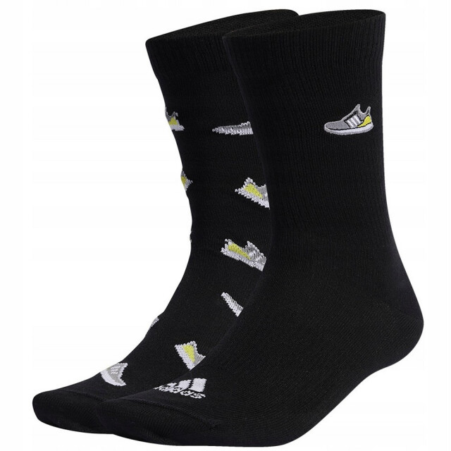 Adidas Unisex adult run x ultraboost shoe love graphic sokken (set van 2) UTPP6157_black large