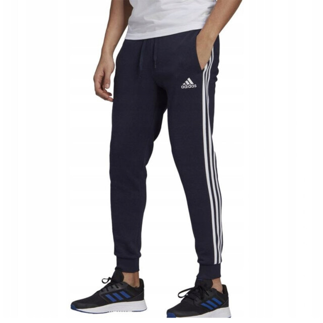 Adidas Heren essentials 3 strepen slim joggingbroek UTPP985_navyblue large