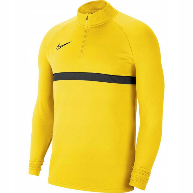 Nike Heren academy 21 dri-fit quarter zip boortop UTPP761_mustardyellow large