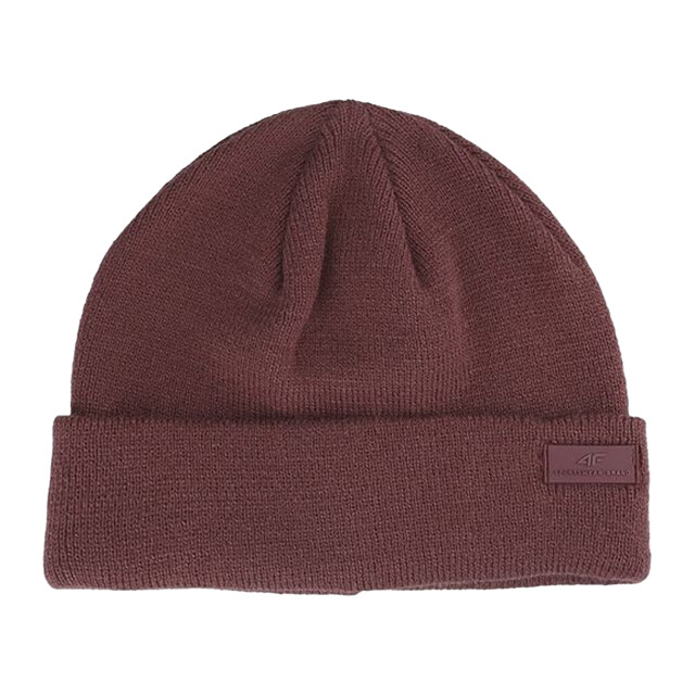 4F M307 effen omgeslagen muts UTPP1094_red large